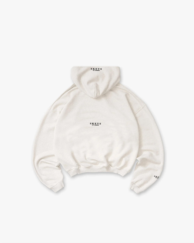 MINI CRU MEMBERS HOODIE - CREAM MARL
