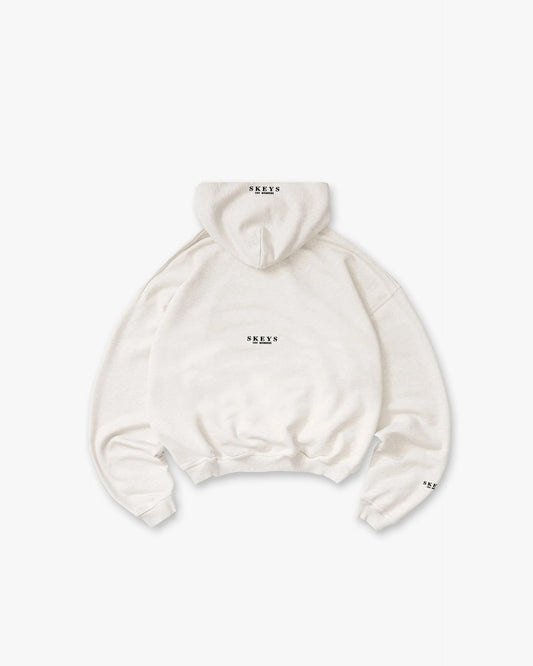 MINI CRU MEMBERS HOODIE - CREAM MARL